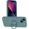 Forcell Silikónový Ring Kryt pre iPhone 7 / 8 / SE 2020 / SE 2022, Zelený