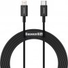 Baseus Nabíjací Kábel USB-C/ Lightning 2m, Čierny