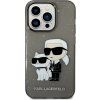 Glitter kryt pre Apple iPhone 14 Pro, Karl Lagerfeld, Čierny