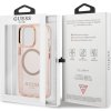 Guess Translucent Kryt s MagSafe pre iPhone 13 Pro, Ružový