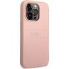 Saffiano Kožený kryt pre Apple iPhone 14 Pro, Guess, Ružový