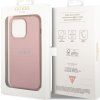 Saffiano Kožený kryt pre Apple iPhone 14 Pro, Guess, Ružový
