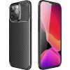 Carbon Premium kryt pre Apple iPhone 13, Čierny