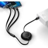 Baseus Nabíjací Kábel 3v1 MicroUSB / USB-C / Lightning 3.5A 1.1m, Čierny