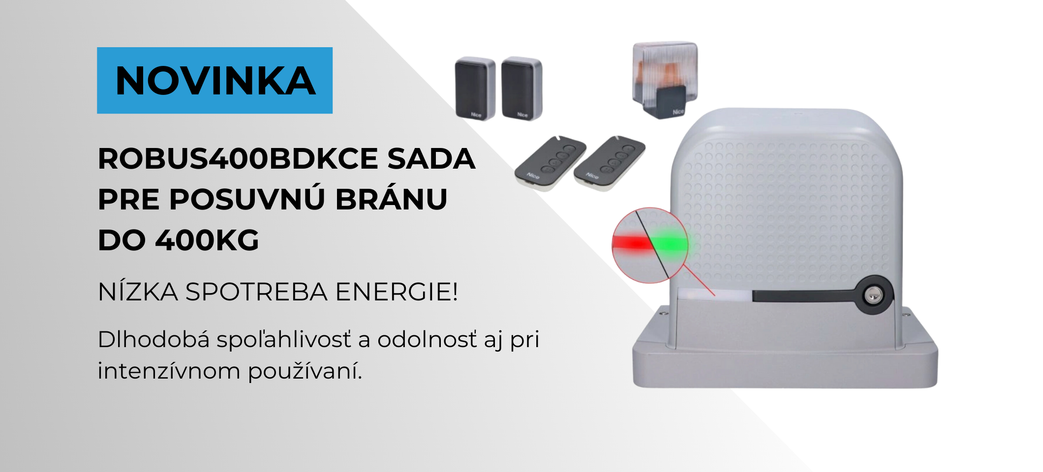 sada pre posuvnú bránu