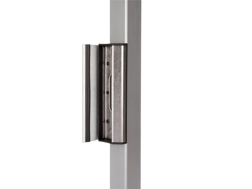 LOCINOX® SAKL QF2 nastaviteľná dorazová lišta pre krídlové bránky, pre profil 40 až 60 mm, bez povrchovej úpravy