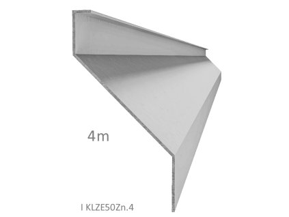 Z-profil lamela 4000mm, s vystuženou hranou 10mm