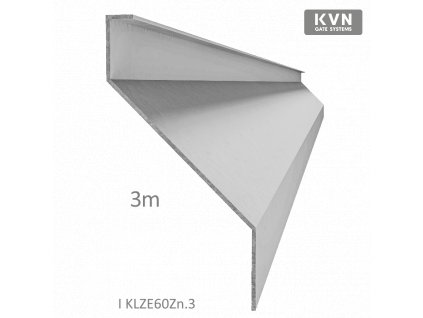 Z-profil lamela 3000mm, pozink s vystuženou hranou 10mm