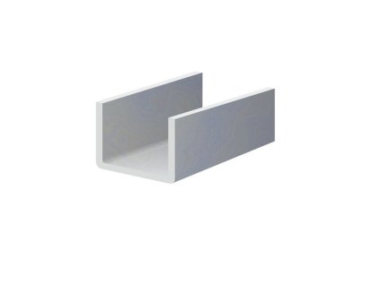 U-profil L-2000mm, 25x57x25x1,5mm, zinkovaný plech, použitie pre lamelu KLZ60Zn, cena za 2 metrový kus