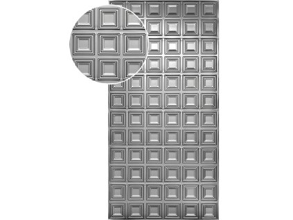 Plech  pozinkovaný, 2000x1000x1,2mm - ŠTVOREC, 3D vzor