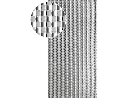 Plech  pozinkovaný, 2000x1000x1,2mm - PLETENINA, 3D vzor