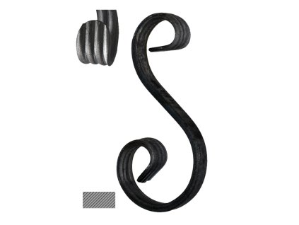 Esko (200x85/45mm), 12x6mm, nepravideľné, široké rozkutie