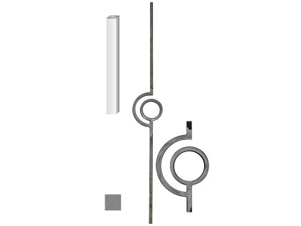 Tyč 12x12mm, 138x1000mm
