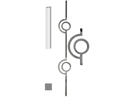 Tyč 12x12mm, 138x1000mm