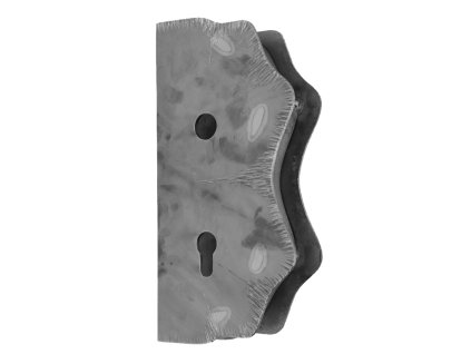 Kazetová zostava pre bránku 250x95x40mm, otvor pre kľučku ø 20mm, na profil 40x40mm, zdobená, pre zámok ZM90/80