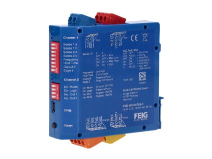 LP22 indukčný detektor kovu 24V, 2-slučkový