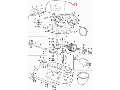 BMGBR02.4567 dolný hliníkový kryt motora HYPPO