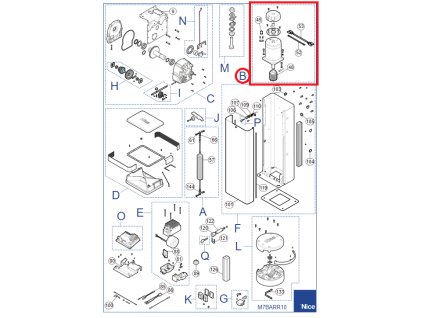 SPMTG10600 motor pre M-BAR, pre BCU1, 4 pin enkoder