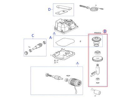 PRME02 kit pre ME3000/3024/3010 - 14,15,16,26,27,32,33,44,47