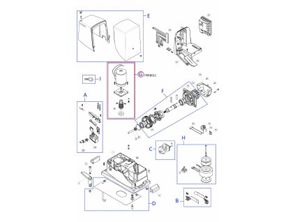 PRRB01C kit motora pre RB1000