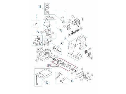 SPAMG173A00 kit prevodovky pre RUN1500, nový typ