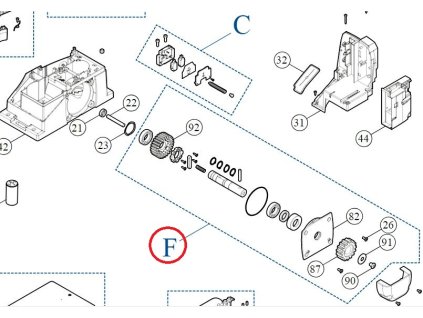 SPAMG233A00 kit hriadele pre ROX600/1000