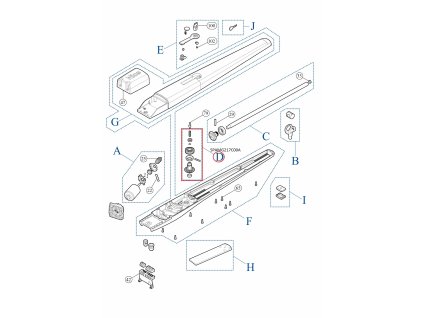 SPAMG217C00A kit prevodovky pre TOONA4024/5024