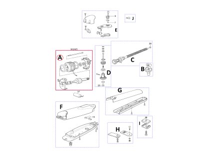 WGA05 kit - elektromotor pre WG5000 a WG4000, 220V
