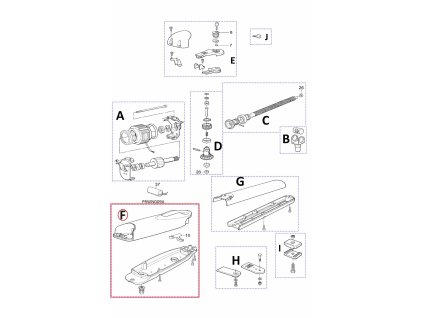 PRWNG09A kit krytu motora pre WG5KCE 220V