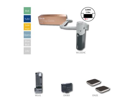 WALKY1024BDKCE sada pre jednokridlovu branu do 1,8m/kridlo