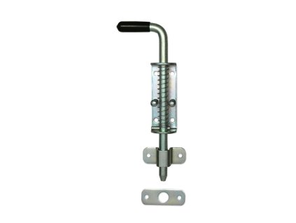 Rígeľ navárací  12mm, L: 220mm, pozinkovaný s pružinou