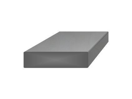 Tyč plochá plná 16x8mm, čierna S235 /pri tomto produkte je hrúbka 7mm do odvolania/ hladká L=6000mm, cena za 1ks(6m)