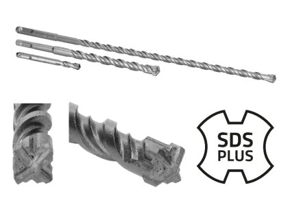 Vrták SDS PLUS štvorbritý 10x350