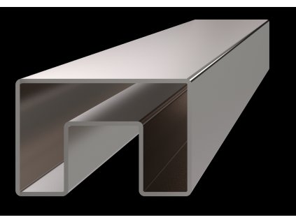 Madlo 60x40x1.5mm, 3m, sklo 8-17.5mm, brúsená AISI304