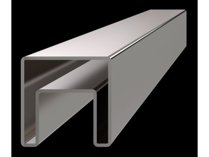 Madlo štvorcové 40x40x1.5mm, 4m, sklo 8-17.5mm, brus AISI304
