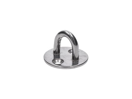 Nástenný úchyt lanka oválny, ø obľúka 5.0mm, brúsená nerez K320/ AISI304