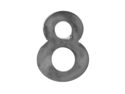 Číslo domové 8, 120x80x3mm, hladké, bez povrchovej úpravy