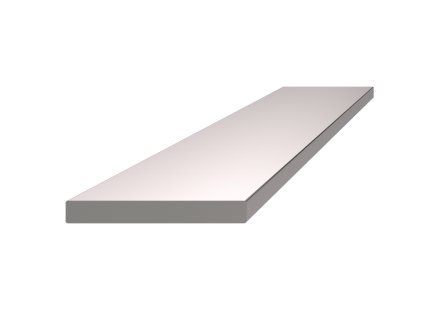 Nerezová tyč plochá 40x5mm, cena za 1ks(4m) brúsená nerez K320 /AISI304
