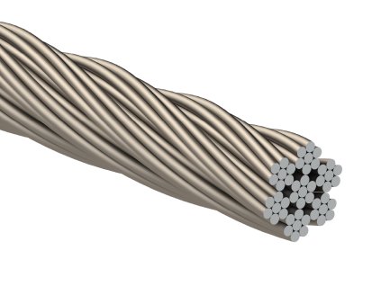 Nerezové lanko ø 2mm (7x7 dr.) /AISI316
