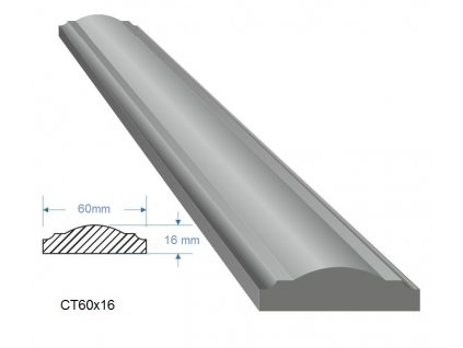 Madlo 60x16mm, dĺžka 6000 mm, cena za KUS