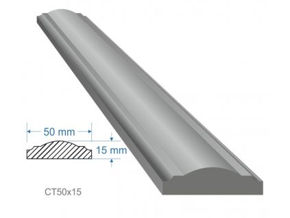 Madlo 50x15mm, dĺžka 6000 mm, cena za KUS