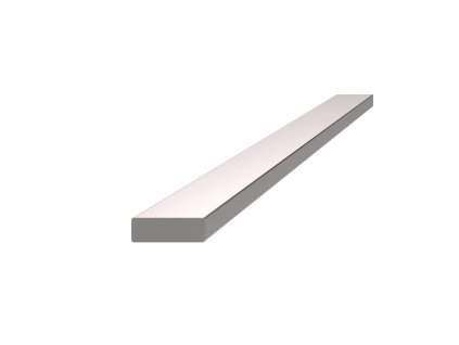 Nerezová tyč plochá 15x5mm, cena za 1ks(2m) brúsená nerez K320 /AISI304