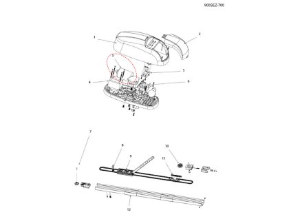 999MOSEZ Motorček 24V s prevodovkou pre Viper 700 a 1200