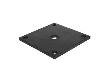 Platňa 150x150x10mm s otvormi 13mm, bez povrchovej úpravy
