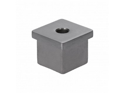 Ukončenie na jokel 30x30x2.0mm, s dierou ø8mm, brúsená nerez K320 /AISI304