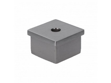 Ukončenie jokla 40x40x2.0mm, s dierou ø8mm, brúsená nerez K320 /AISI304