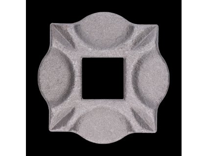 Pätka 100x100x10mm, otvor 30x30mm, bez povrchovej úpravy