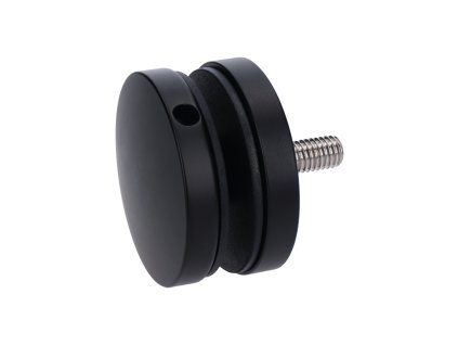Svorka na sklo 8-16mm, brúsená AISI304, farba: čierna