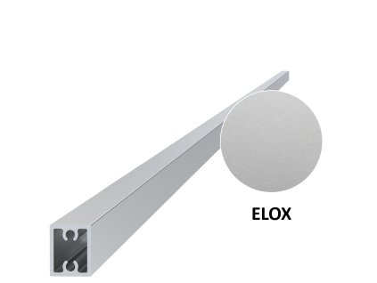 Profil 20x16mm, L-6000mm, hliník s eloxovanou vrstvou 15um