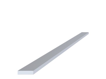 Pásovina 20x5mm, L-6000mm, hliník bez povrchovej úpravy